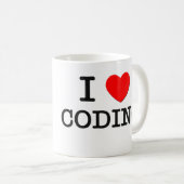 Mug J'aime coder (Devant droit)