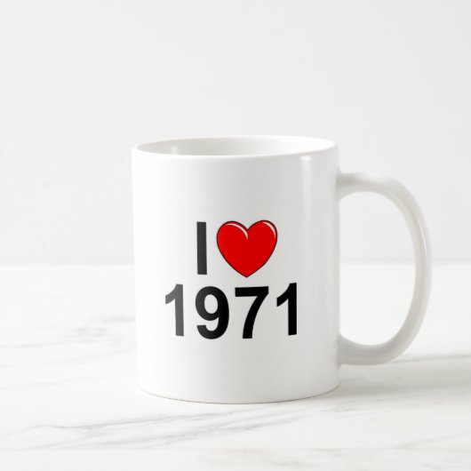 Mug J'aime (coeur) 1971 (Droite)