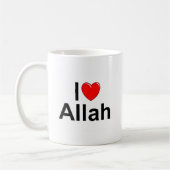 Mug J'aime (coeur) Allah (Gauche)