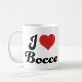Mug J'aime (coeur) Bocce (Gauche)