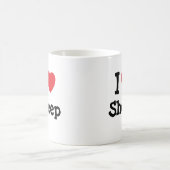 Mug J'aime Coeur de mouton personnalisé (Centre)
