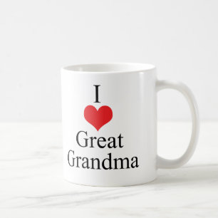 Mug J'aime (coeur) la grande grand-maman