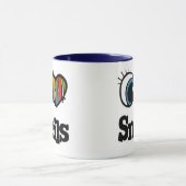 Mug J'aime (coeur) les escargots (Centre)