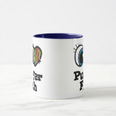 Mug J'aime (cœur) les poissons-globes (Centre)