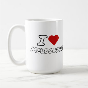 Mug J'aime cœur Melbourne ville