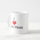 Mug J'aime (coeur) MomMom (Devant gauche)