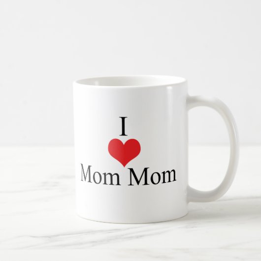 Mug J'aime (coeur) MomMom (Droite)