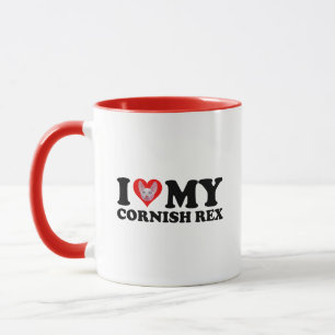 Mug J'aime (Cœur) Mon Cornish Rex