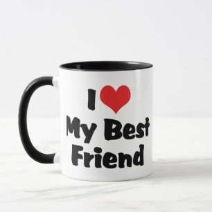 Mug J'aime cœur mon meilleur ami - BFF