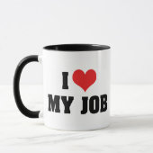 Mug J'aime cœur mon travail (Gauche)