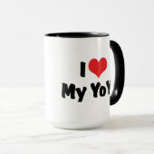 Mug J'Aime Coeur Mon YoYo (Devant droit)
