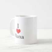 Mug J'aime (coeur) Nana (Devant gauche)