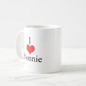 Mug J'aime (coeur) Nonnie (Devant gauche)