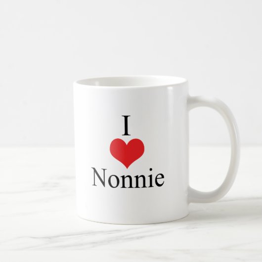 Mug J'aime (coeur) Nonnie (Droite)