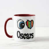 Mug J'aime (Cœur) Oscars (Gauche)