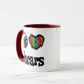Mug J'aime (Cœur) Oscars (Devant gauche)