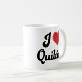 Mug J'aime (coeur) piquer (Devant droit)