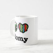 Mug J'aime (cœur) Romy (Devant gauche)