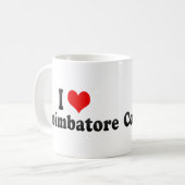 Mug J'aime Coïmbatore, Inde (Devant gauche)
