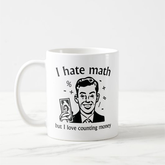 Mug J'Aime Compter L'Argent (Gauche)