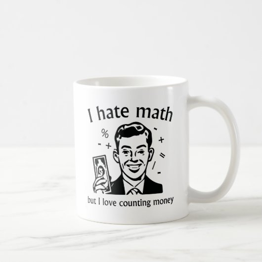 Mug J'Aime Compter L'Argent (Droite)