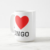 Mug J'aime Congo (Devant gauche)