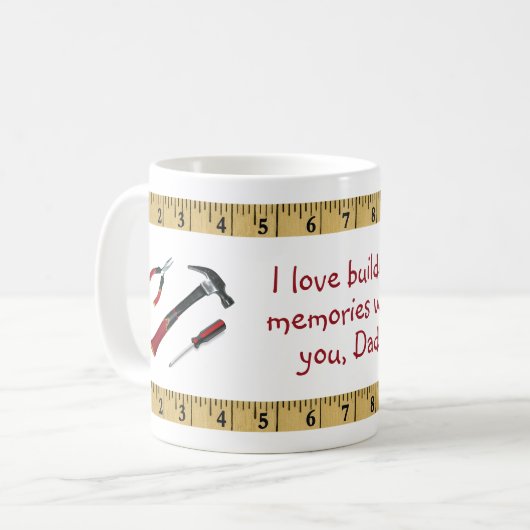 Mug J'Aime Construire Des Souvenirs Avec Toi Papa - Ou (Devant gauche)