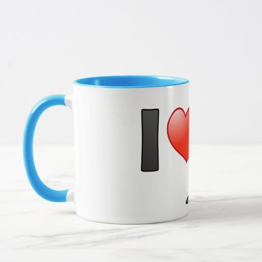 Mug J'aime Conures Sombre-dirigé (Gauche)