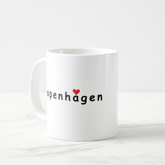 Mug J'aime Copenhague (Devant gauche)