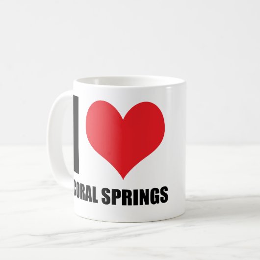 Mug J'aime Coral Springs (Devant gauche)