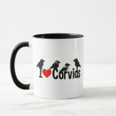 Mug J'aime Corvids (Gauche)