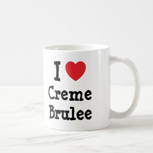 Mug J'aime Creme Brulee coeur T-shirt (Droite)