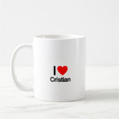 Mug j'aime cristian (Gauche)