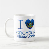 Mug J'aime Croydon, PA (Gauche)
