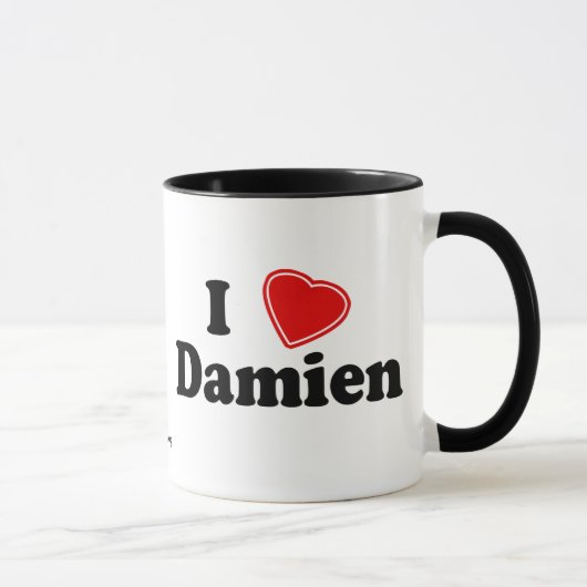 Mug J'aime Damien (Droite)