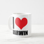 Mug J'aime Darwin (Devant gauche)