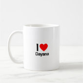 Mug j'aime dayana (Gauche)