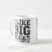 Mug J'aime de grands livres et je ne peux pas me (Devant gauche)