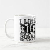 Mug J'aime de grands livres et je ne peux pas me (Gauche)