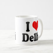 Mug J'aime Delhi, Inde. Mera Pyar Delhi, Inde (Devant droit)