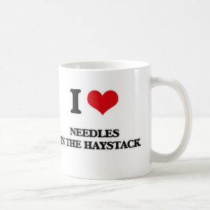 Mug J'aime des aiguilles dans la meule de foin