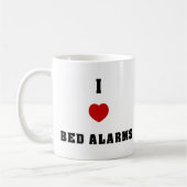 Mug J'aime des alarmes de lit (Gauche)