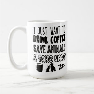 Mug J'aime des animaux de café et fais une sieste