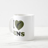 Mug J'aime des armes à feu (Devant gauche)