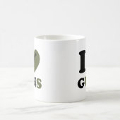 Mug J'aime des armes à feu (Centre)