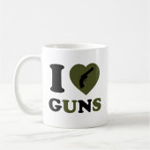 Mug J'aime des armes à feu (Gauche)