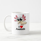 Mug J'aime des Axolotls (Gauche)
