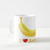 Mug J'aime des bananes (Devant gauche)