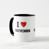 Mug J'aime des béquilles (Devant gauche)