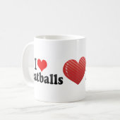 Mug J'aime des boulettes de viande (Devant gauche)